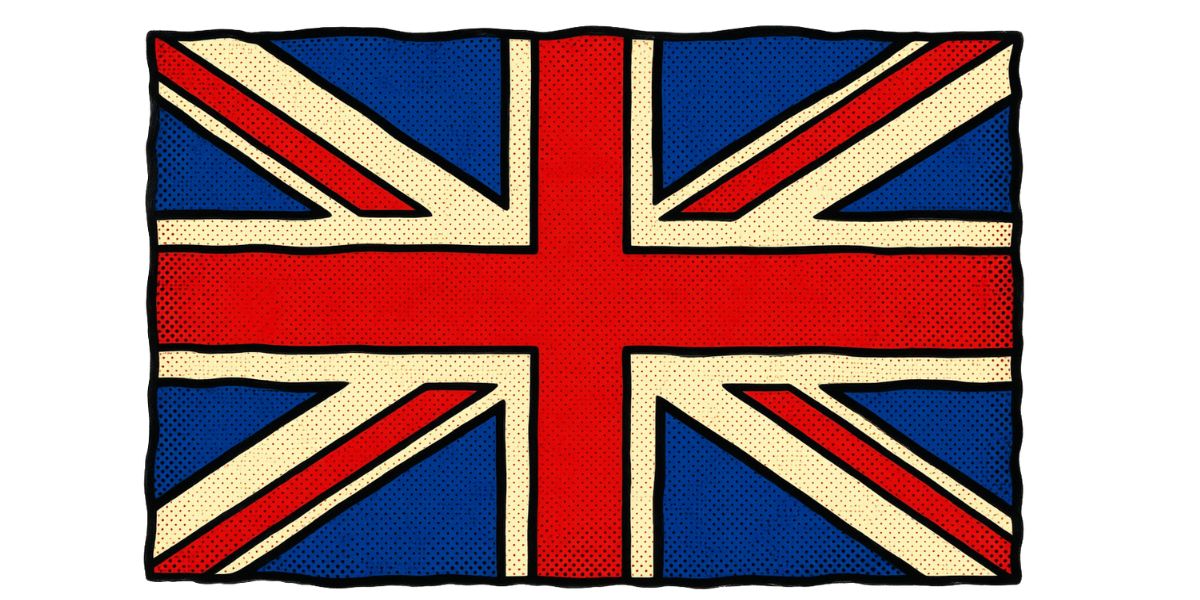 British Flag pop art style