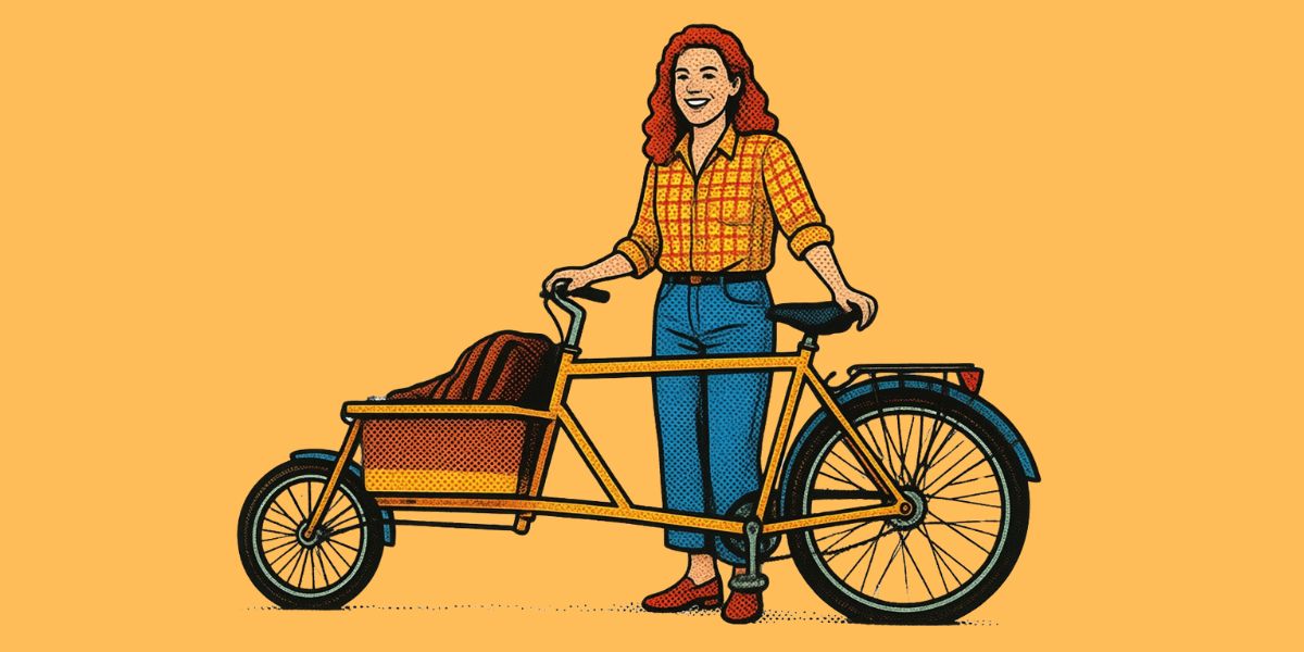 bakfiets - pop art style